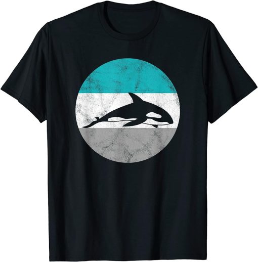 Orca Killer Whale Retro Gift For Men Women Boys & Girls T-Shirt