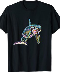 Orca Motif Whale Ocean Predator Design T-Shirt