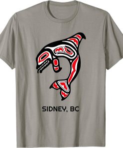 Sidney, British Columbia Native American Orca Killer Whales T-Shirt