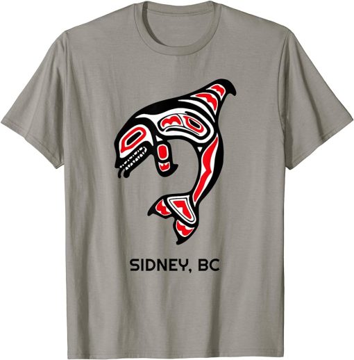 Sidney, British Columbia Native American Orca Killer Whales T-Shirt