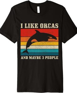 Funny Vintage Orca Whale Premium T-Shirt